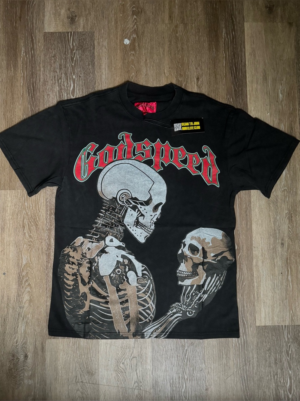 Godspeed Out Of Many ONE Tee skeleton